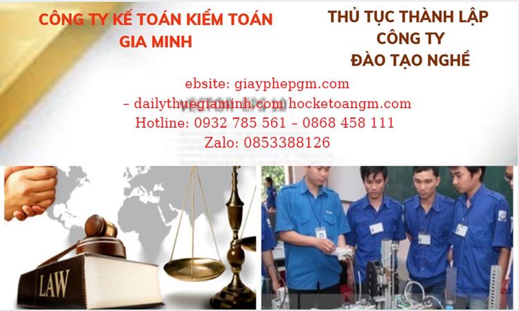 Thủ tục thành lập công ty đào tạo nghề tại Hà Nam