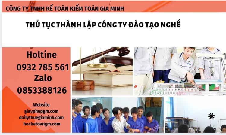 Thủ tục thành lập công ty đào tạo nghề tại Huyện Phong Điền