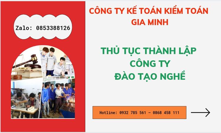 Thủ tục thành lập công ty đào tạo nghề tại Khánh Hòa