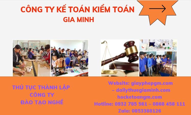 Thủ tục thành lập công ty đào tạo nghề tại Kiên Giang