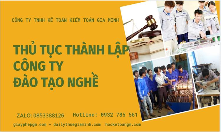 Thủ tục thành lập công ty đào tạo nghề tại Nam Định
