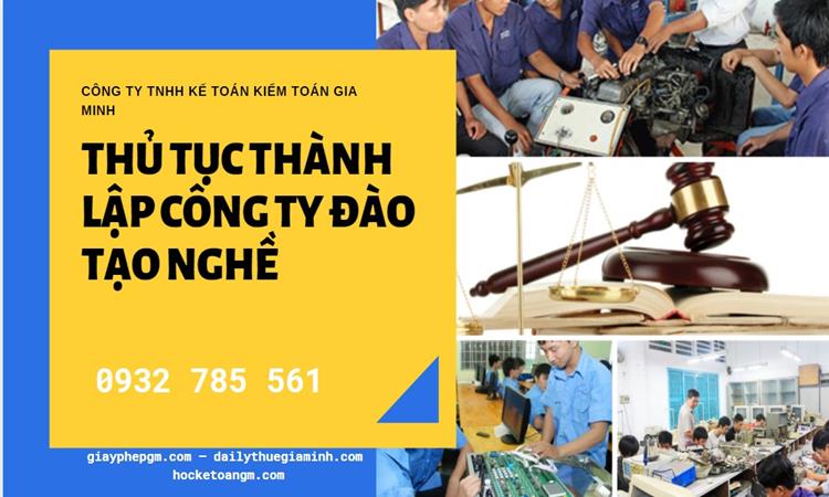 Thủ tục thành lập công ty đào tạo nghề tại Nghệ An