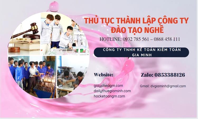 Thủ tục thành lập công ty đào tạo nghề tại Nha Trang