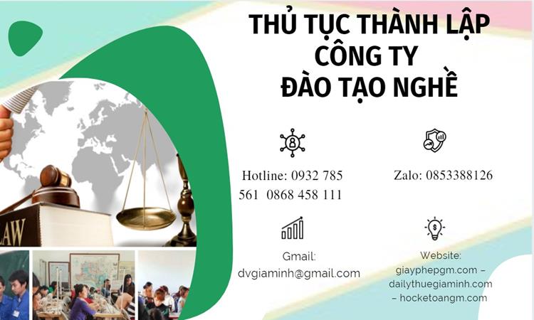 Thủ tục thành lập công ty đào tạo nghề tại Ninh Bình