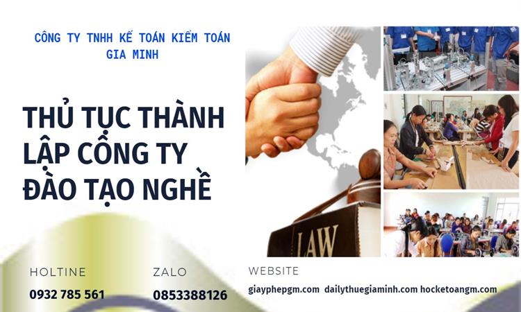 Thủ tục thành lập công ty đào tạo nghề tại Quận Cái Răng