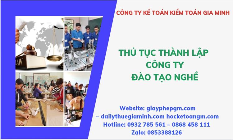Thủ tục thành lập công ty đào tạo nghề tại Quận Hai Bà Trưng