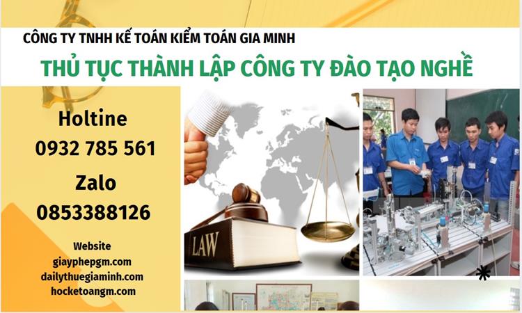 Thủ tục thành lập công ty đào tạo nghề tại Quận Hoàn Kiếm