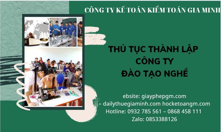 Thủ tục thành lập công ty đào tạo nghề tại Quận Nam Từ Liêm