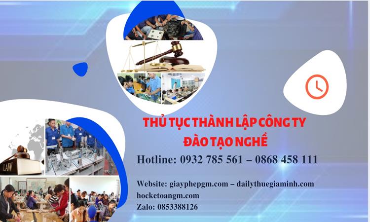 Thủ tục thành lập công ty đào tạo nghề tại Sơn La