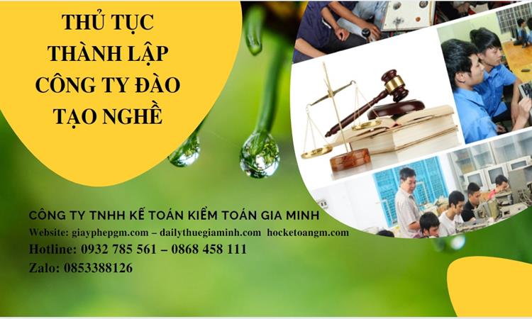 Thủ tục thành lập công ty đào tạo nghề tại Tây Ninh