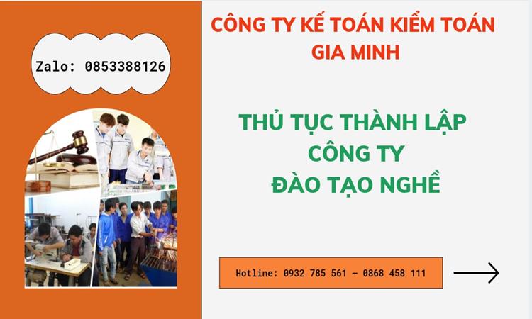 THỦ TỤC THÀNH LẬP CÔNG TY ĐÀO TẠO NGHỀ TẠI TT HUẾ 4 Thủ tục thành lập công ty đào tạo nghề tại TT Huế