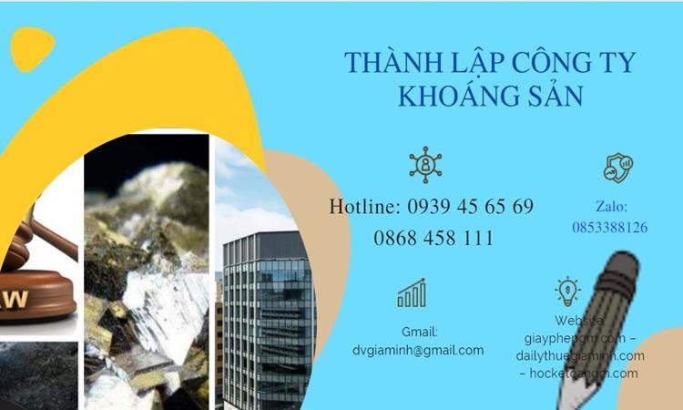 Thành lập công ty khai thác khoáng sản tại bà rịa vũng tàu 4 Thủ tục thành lập công ty khai thác khoáng sản tại Bà Rịa Vũng Tàu