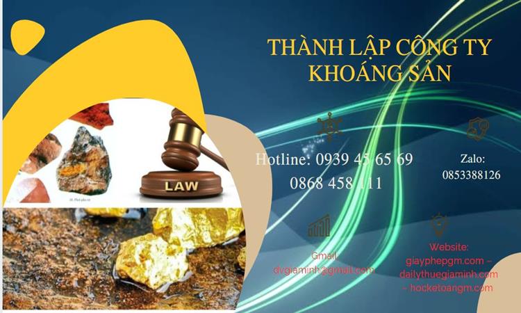 Thủ tục thành lập công ty khai thác khoáng sản tại Bình Định 