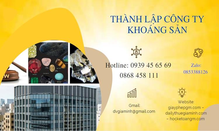 Thủ tục thành lập công ty khai thác khoáng sản tại Bình Thuận 