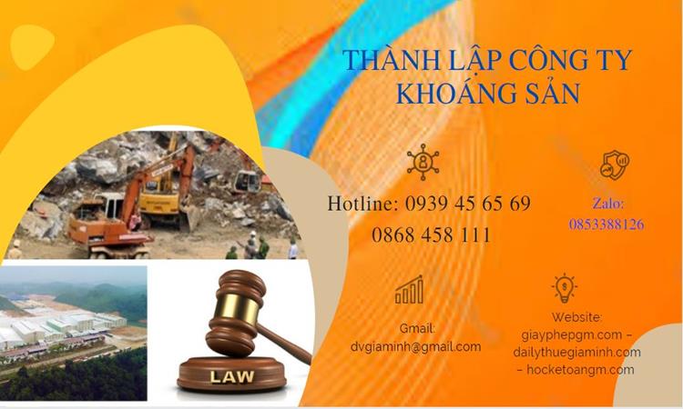 Thủ tục thành lập công ty khai thác khoáng sản tại Cần Thơ 