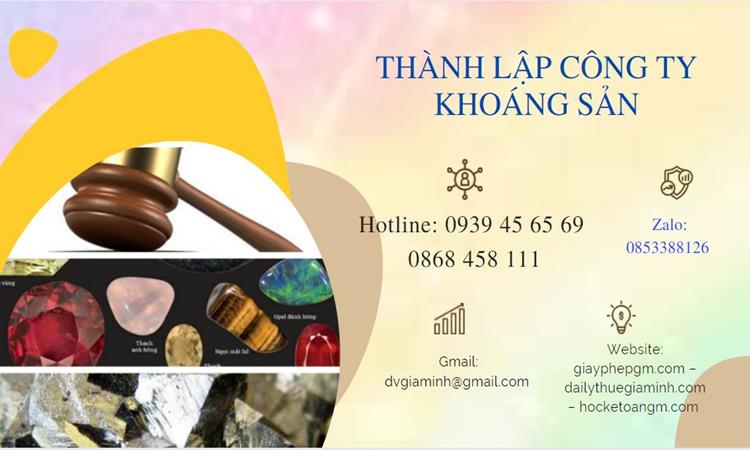 Thủ tục thành lập công ty khai thác khoáng sản tại Đắk Lắk 