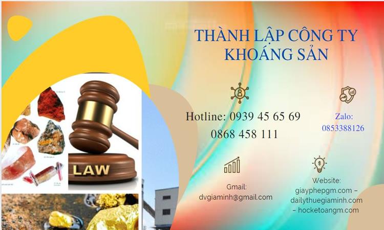 Thủ tục thành lập công ty khai thác khoáng sản tại Huyện Đông Anh 