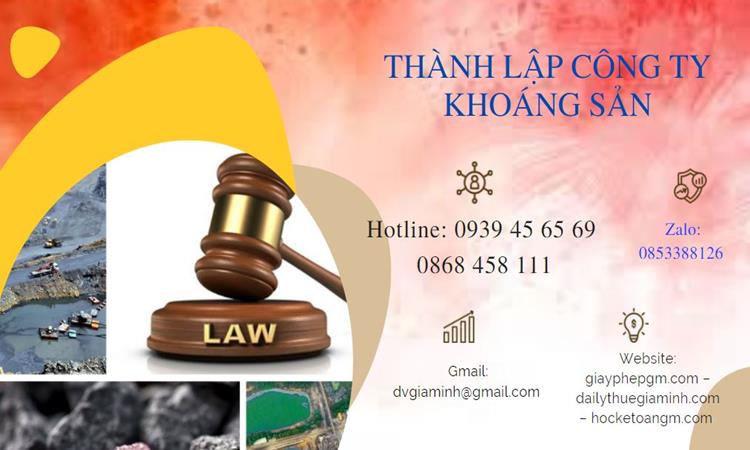 Thủ tục thành lập công ty khai thác khoáng sản tại Huyện Hoài Đức 