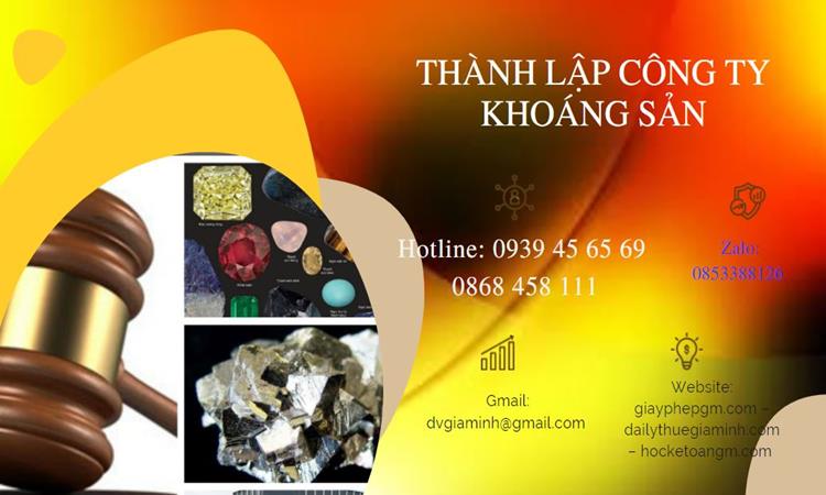 Thủ tục thành lập công ty khai thác khoáng sản tại Huyện Khoái Châu 