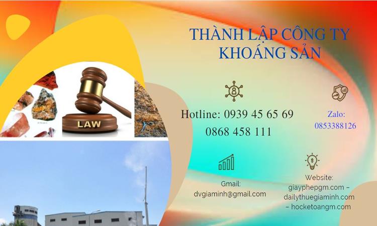 Thủ tục thành lập công ty khai thác khoáng sản tại Huyện Mê Linh 