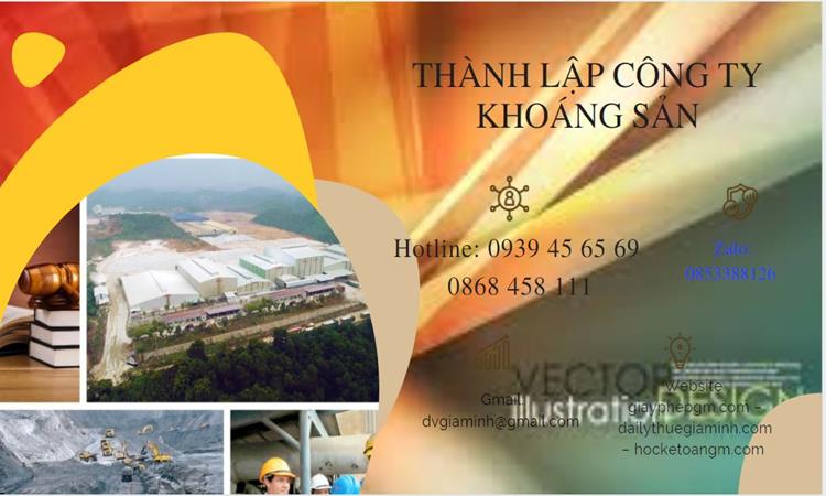 Thủ tục thành lập công ty khai thác khoáng sản tại Huyện Phong Điền 