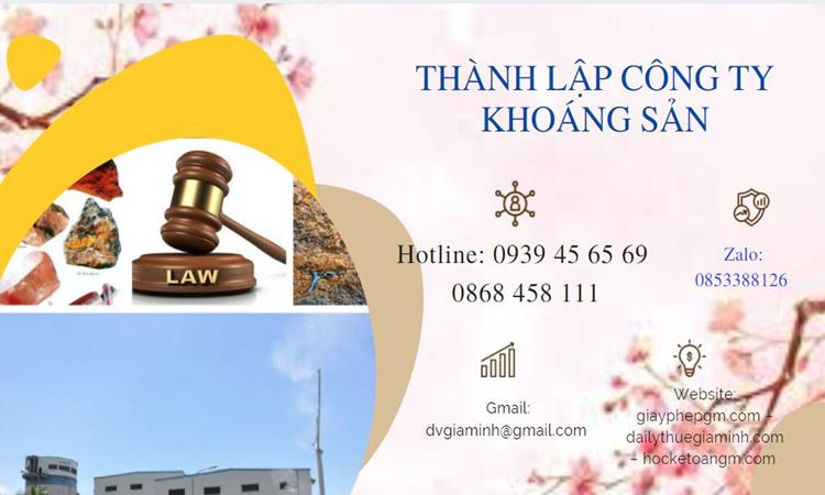 Thủ tục thành lập công ty khai thác khoáng sản tại Huyện Thạch Thất 
