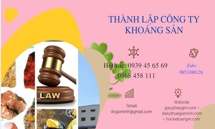 Thủ tục thành lập công ty khai thác khoáng sản tại Huyện Ứng Hòa 
