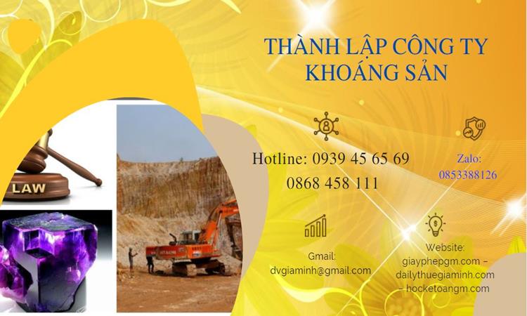 Thủ tục thành lập công ty khai thác khoáng sản tại Huyện Văn Giang 