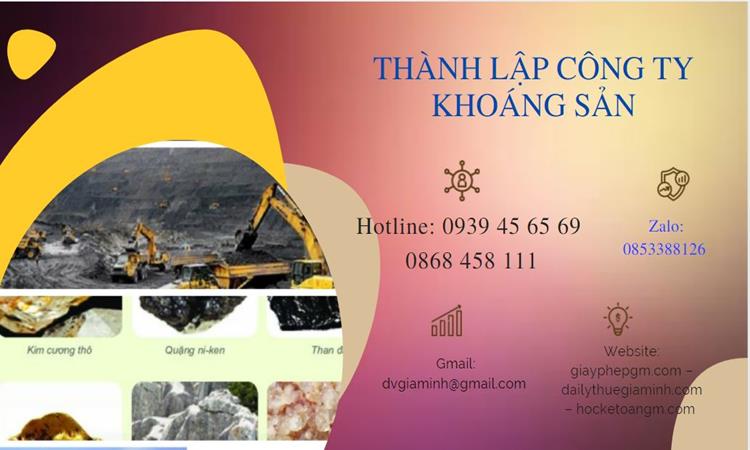 Thủ tục thành lập công ty khai thác khoáng sản tại Khánh Hòa 