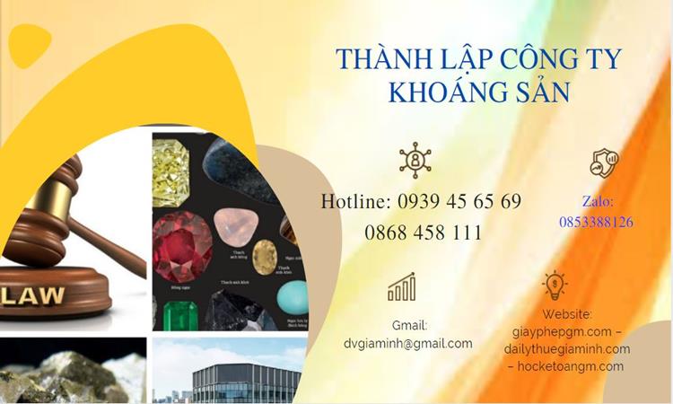 Thủ tục thành lập công ty khai thác khoáng sản tại Kiên Giang 