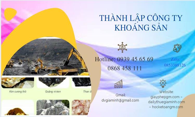 Thủ tục thành lập công ty khai thác khoáng sản tại Kon Tum 