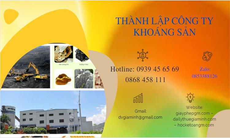 Thủ tục thành lập công ty khai thác khoáng sản tại Lai Châu 
