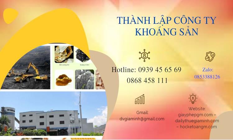 Thủ tục thành lập công ty khai thác khoáng sản tại Lâm Đồng 