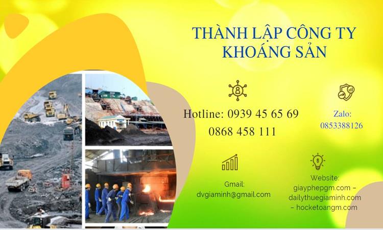 Thủ tục thành lập công ty khai thác khoáng sản tại Ninh Thuận 