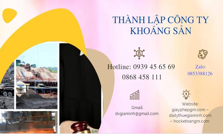 Thủ tục thành lập công ty khai thác khoáng sản tại Phú Quốc 