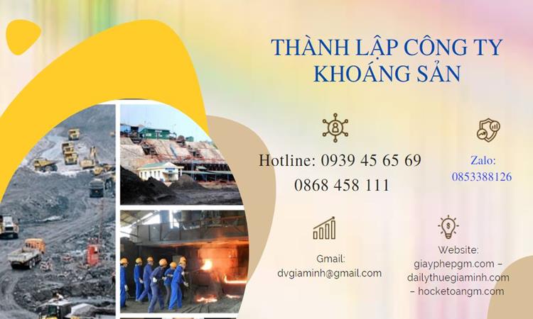 Thủ tục thành lập công ty khai thác khoáng sản tại Phú Yên 