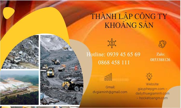 Thủ tục thành lập công ty khai thác khoáng sản tại Quận 7 