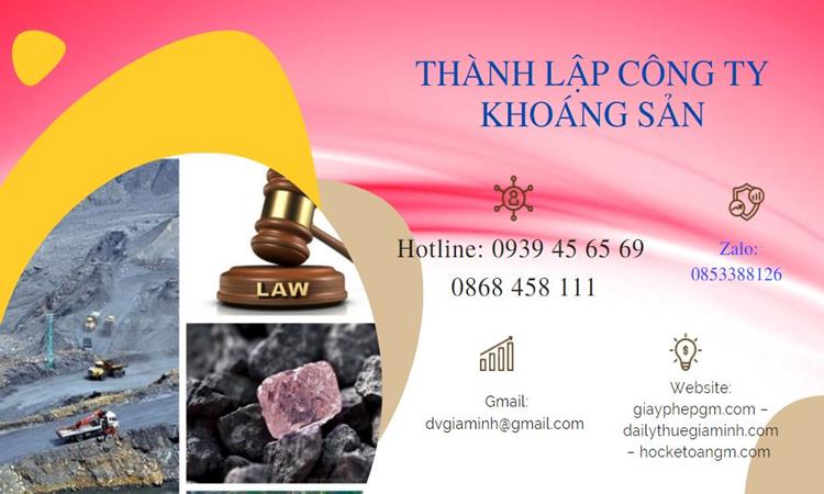 Thủ tục thành lập công ty khai thác khoáng sản tại Quận 8 