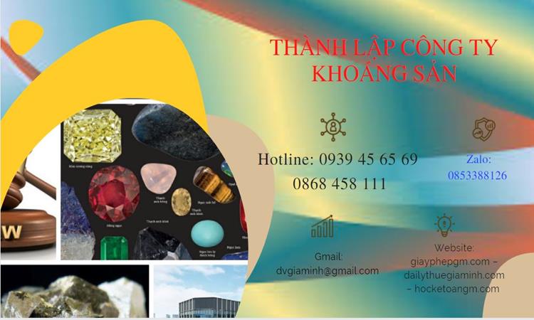 Thủ tục thành lập công ty khai thác khoáng sản tại Quận 9 