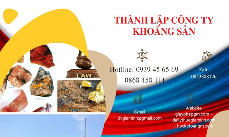 Thủ tục thành lập công ty khai thác khoáng sản tại Quận Ba Đình 