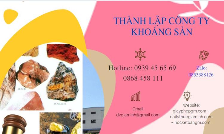 Thủ tục thành lập công ty khai thác khoáng sản tại Quận Đống Đa 