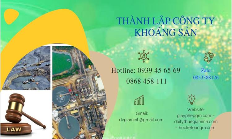 Thủ tục thành lập công ty khai thác khoáng sản tại Quận Hà Đông 