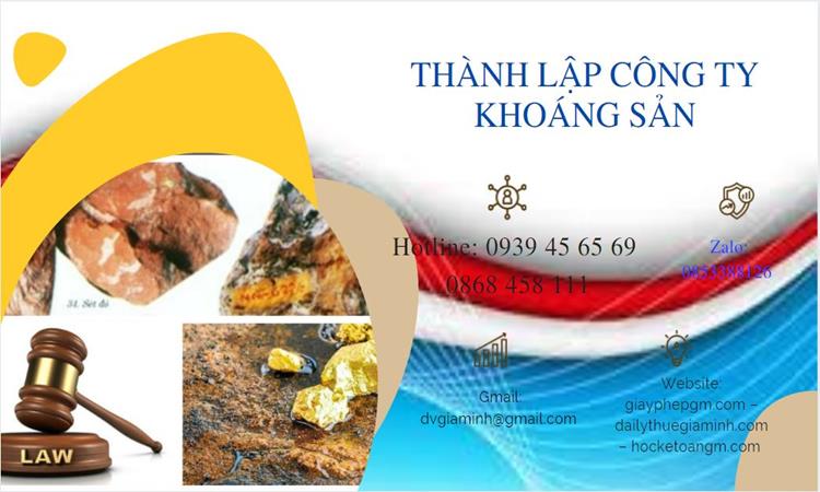 Thủ tục thành lập công ty khai thác khoáng sản tại Quận Hai Bà Trưng 