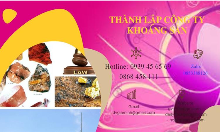 Thủ tục thành lập công ty khai thác khoáng sản tại Quận Hoàn Kiếm 