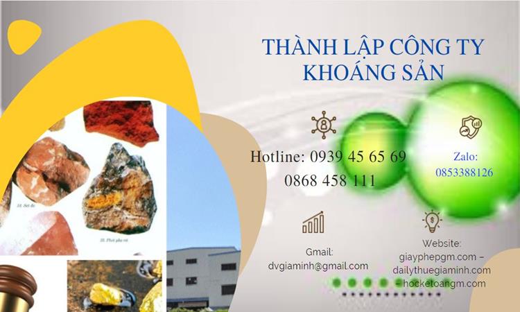 Thủ tục thành lập công ty khai thác khoáng sản tại Quận Long Biên 