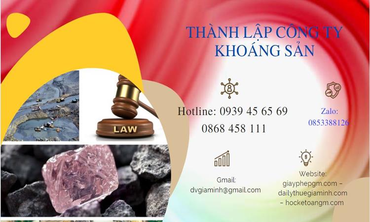 Thủ tục thành lập công ty khai thác khoáng sản tại Quận Phú Nhuận 