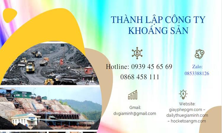 Thủ tục thành lập công ty khai thác khoáng sản tại Quảng Nam 