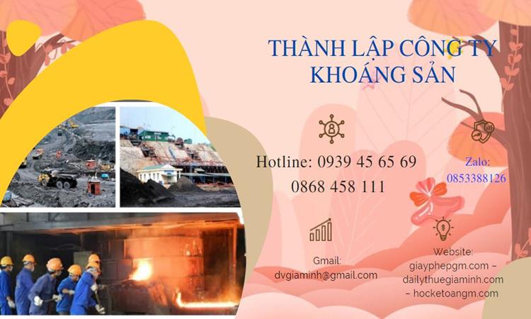 Thủ tục thành lập công ty khai thác khoáng sản tại Sóc Trăng 