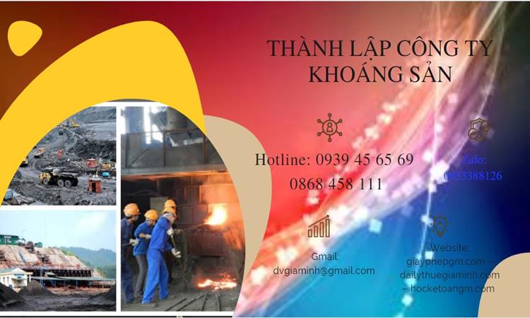 Thủ tục thành lập công ty khai thác khoáng sản tại Thái Nguyên 