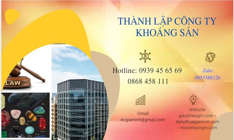 Thủ tục thành lập công ty khai thác khoáng sản tại Thành Phố Thủ Đức 